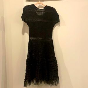 Black Tule Evening Dress Chloe Vintage